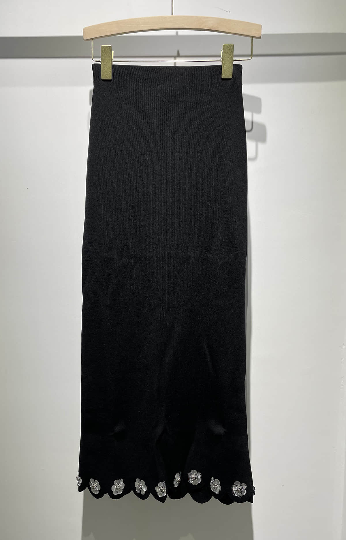 Women's black cardigan or skirt two-piece suit