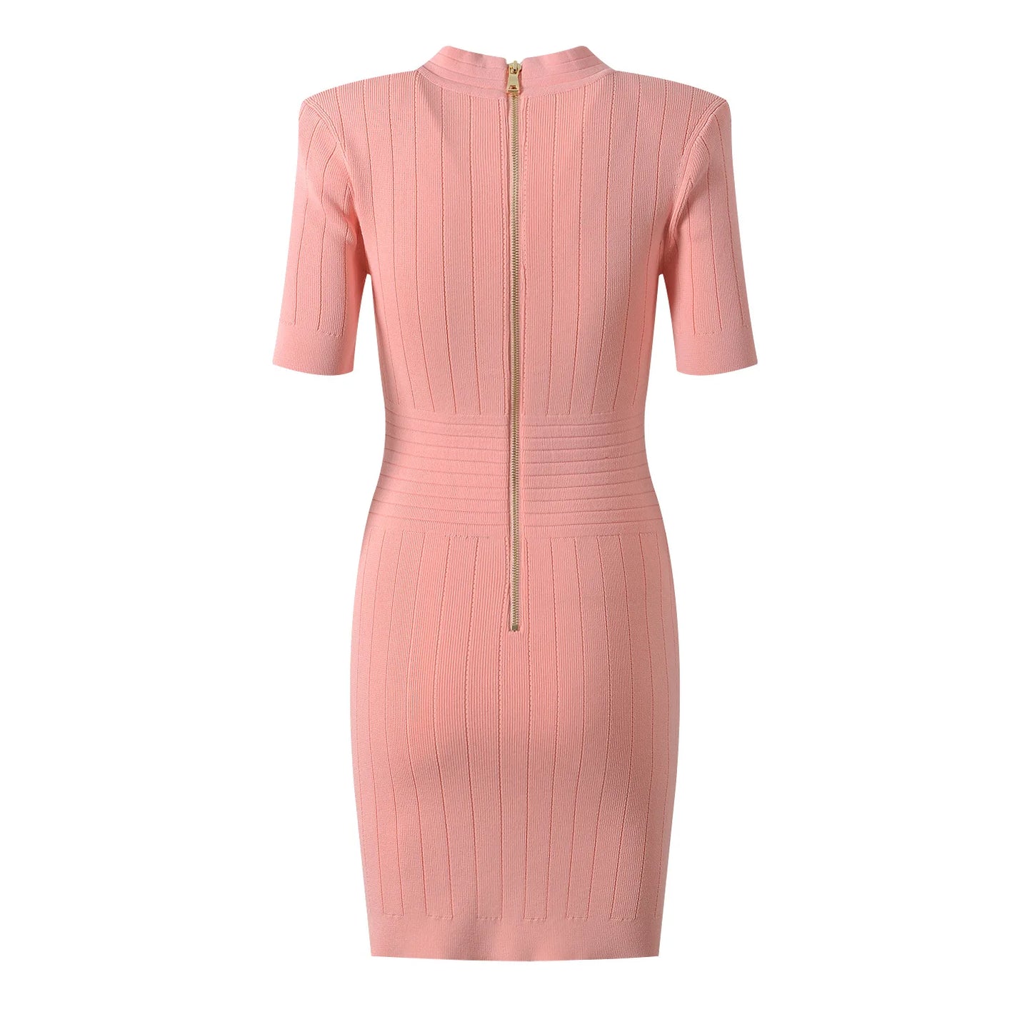 Short Sleeve V-neck Slim Knitting Casual Sheath Mini Dress Women