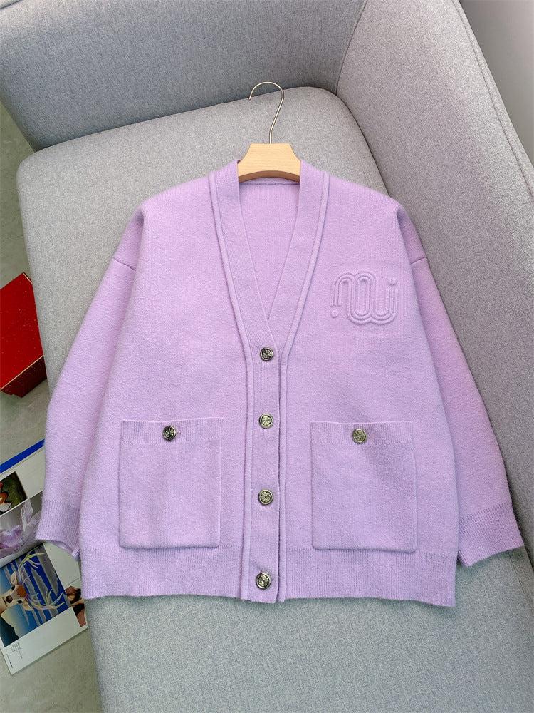 women's long-sleeved cardigan