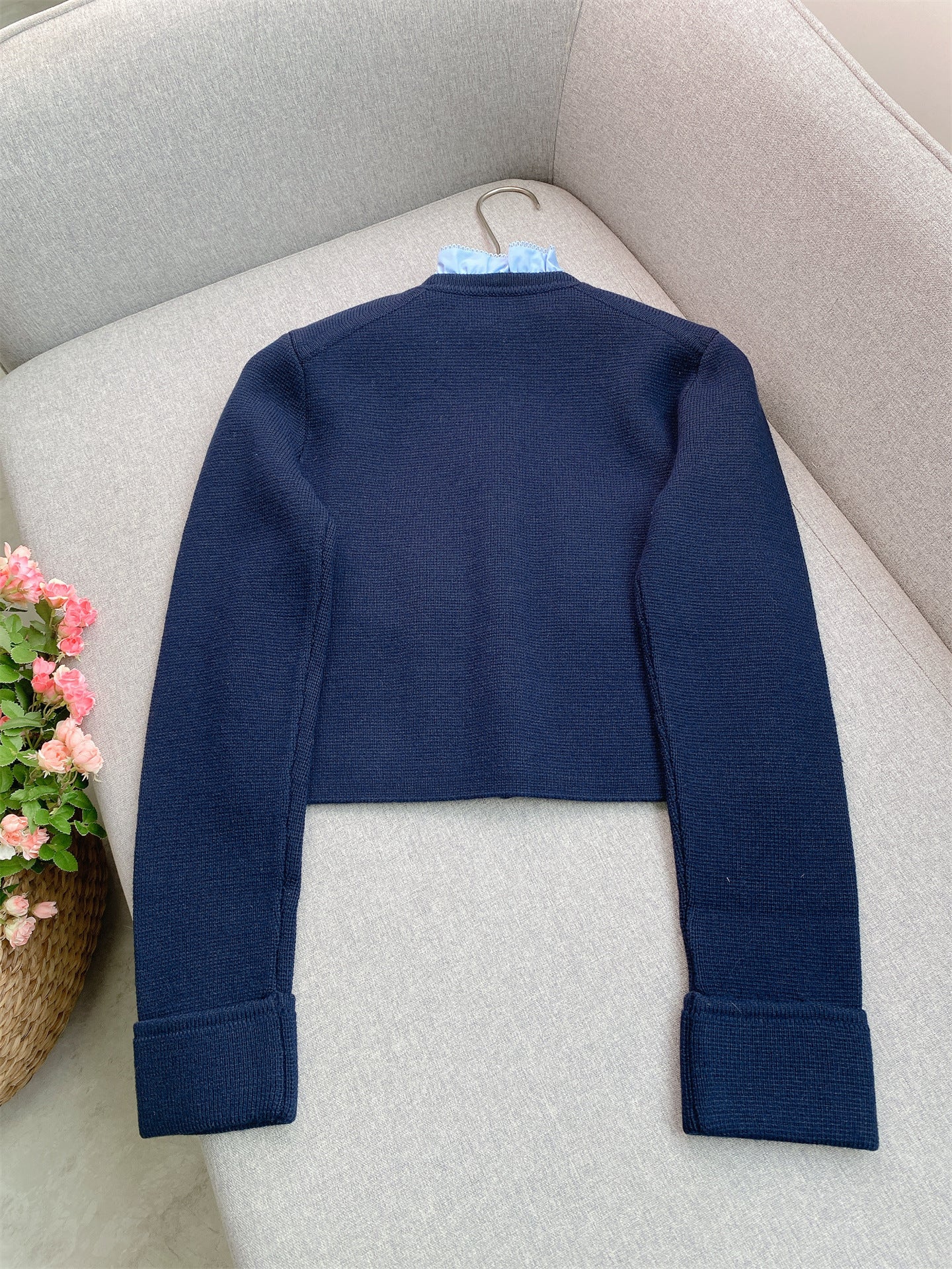 women's long sleeve knitted cardigan