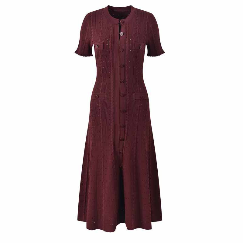 Women's elegant knitted dress