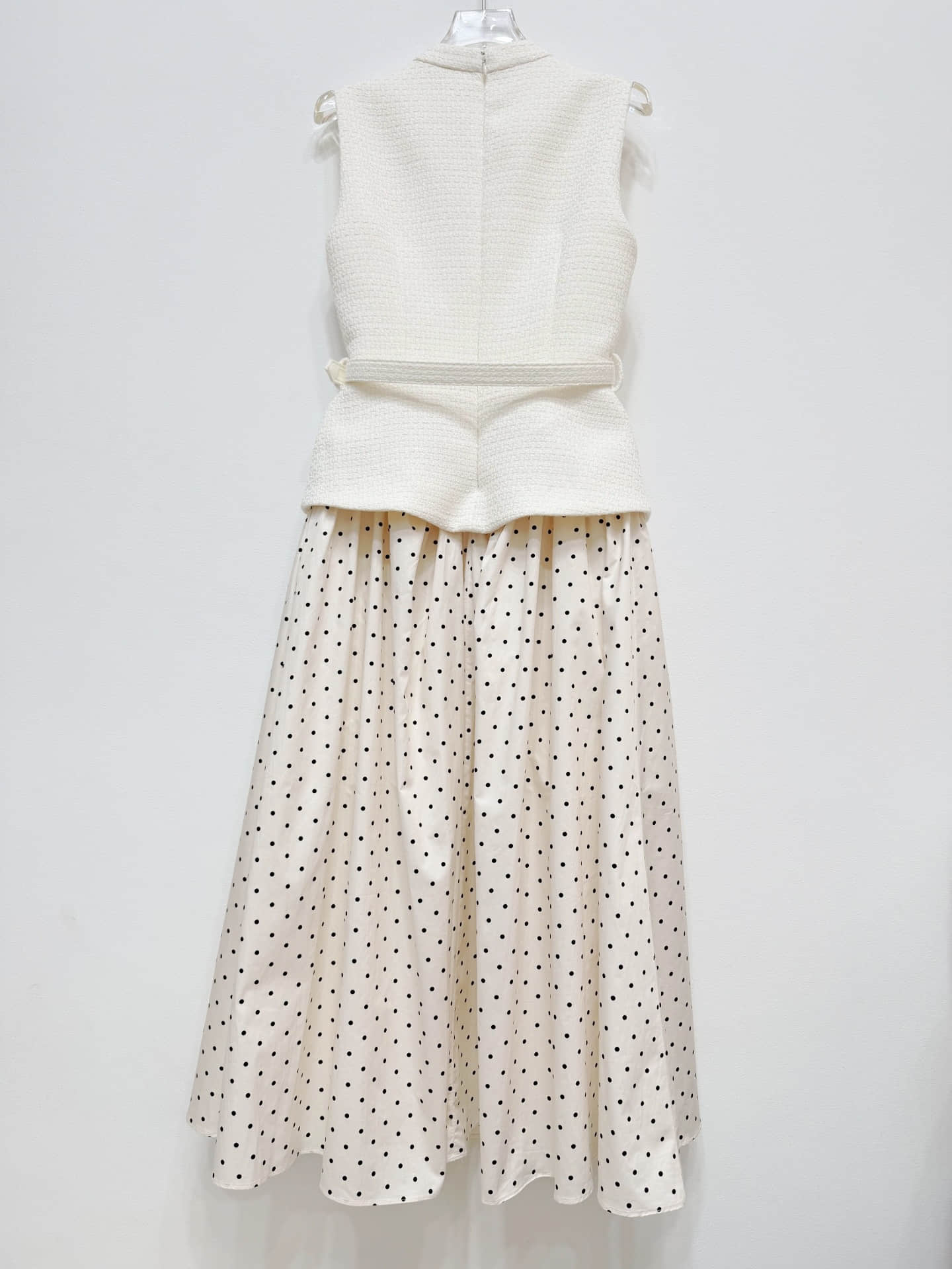 Women's polka dot elegant sleeveless dress