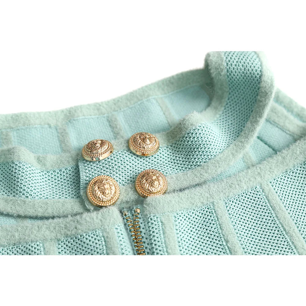 Sexy Party Halter A-line Knitted Street Dress High Quality Backless