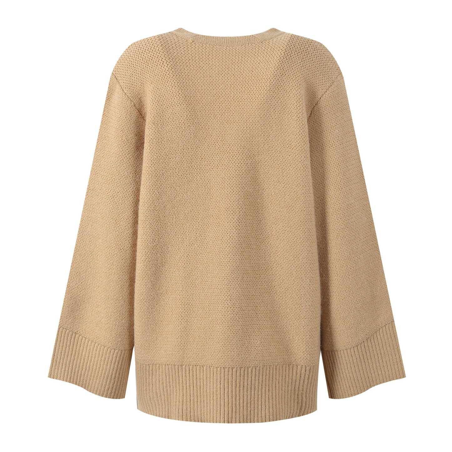Women's long-sleeved casual loose knitted cardigan