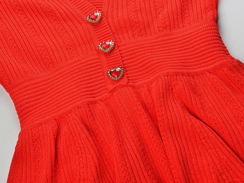 Women Knit Solid Dress
