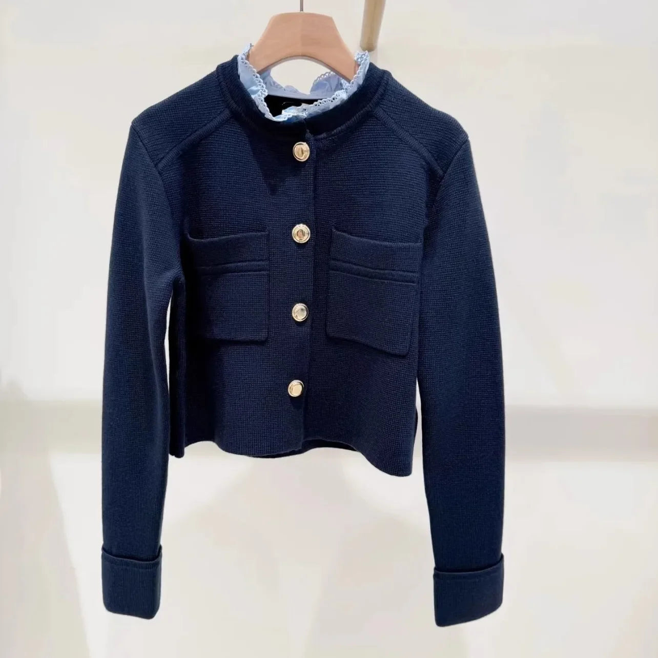 women's long sleeve knitted cardigan