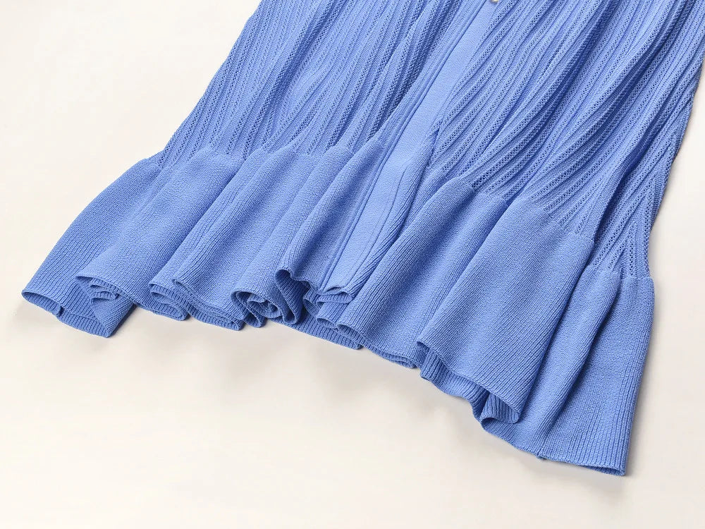 Single-breasted V-neckline Ladies Fashion Maxi Long Solid Dresses