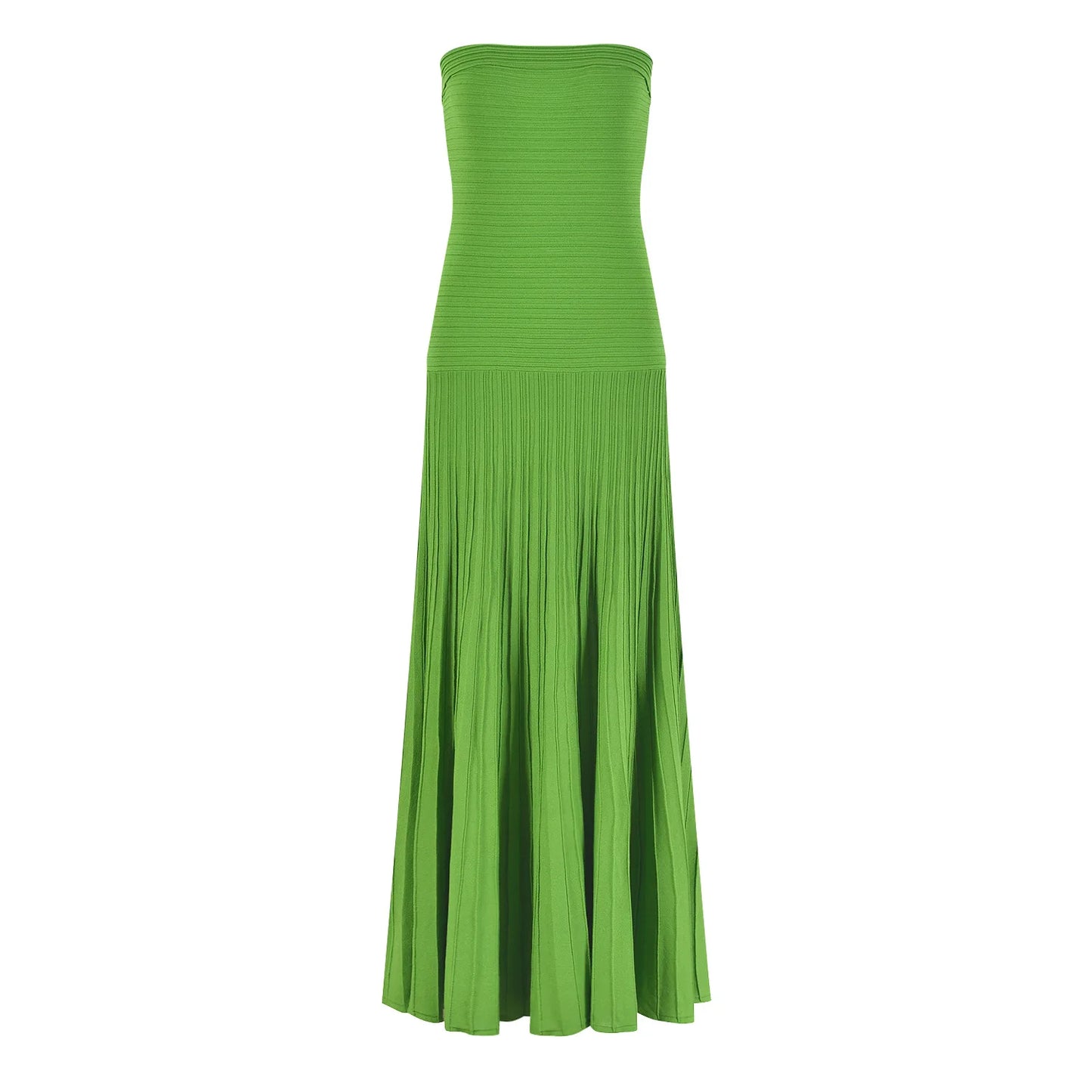 Women Knitted Elegant Style Slim Fitted and Flare Wear Ladies Solid Fashion Long Dresses