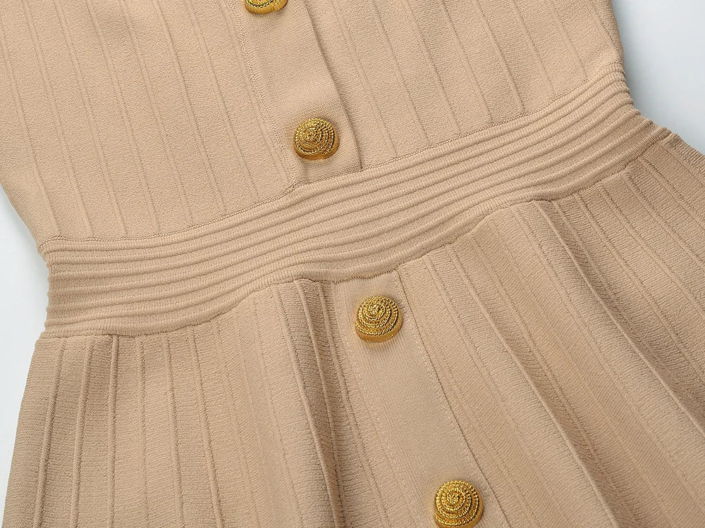 Solid Knits Short Mini Dresses For Women