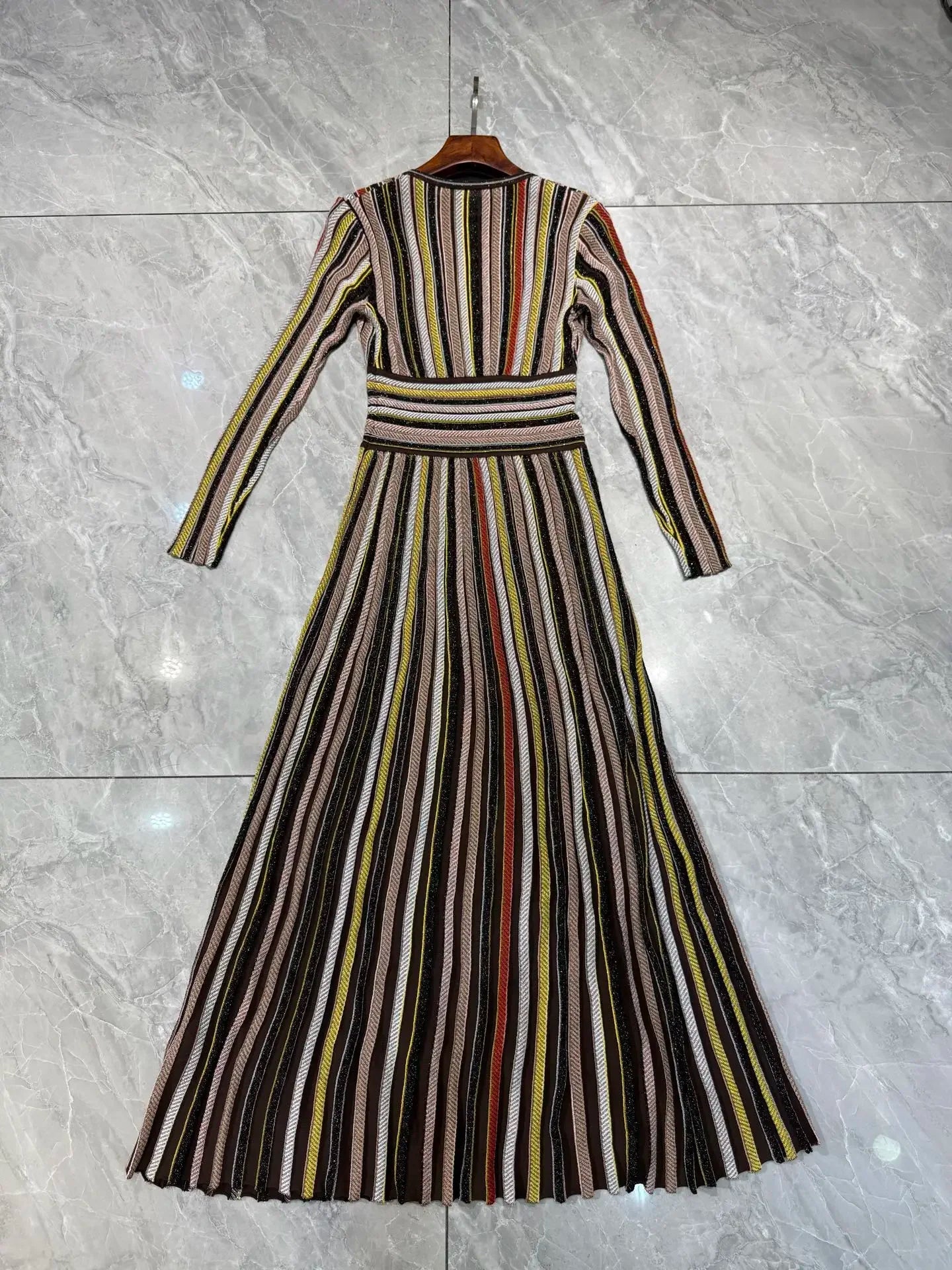Women's slim fit V-neck dress
