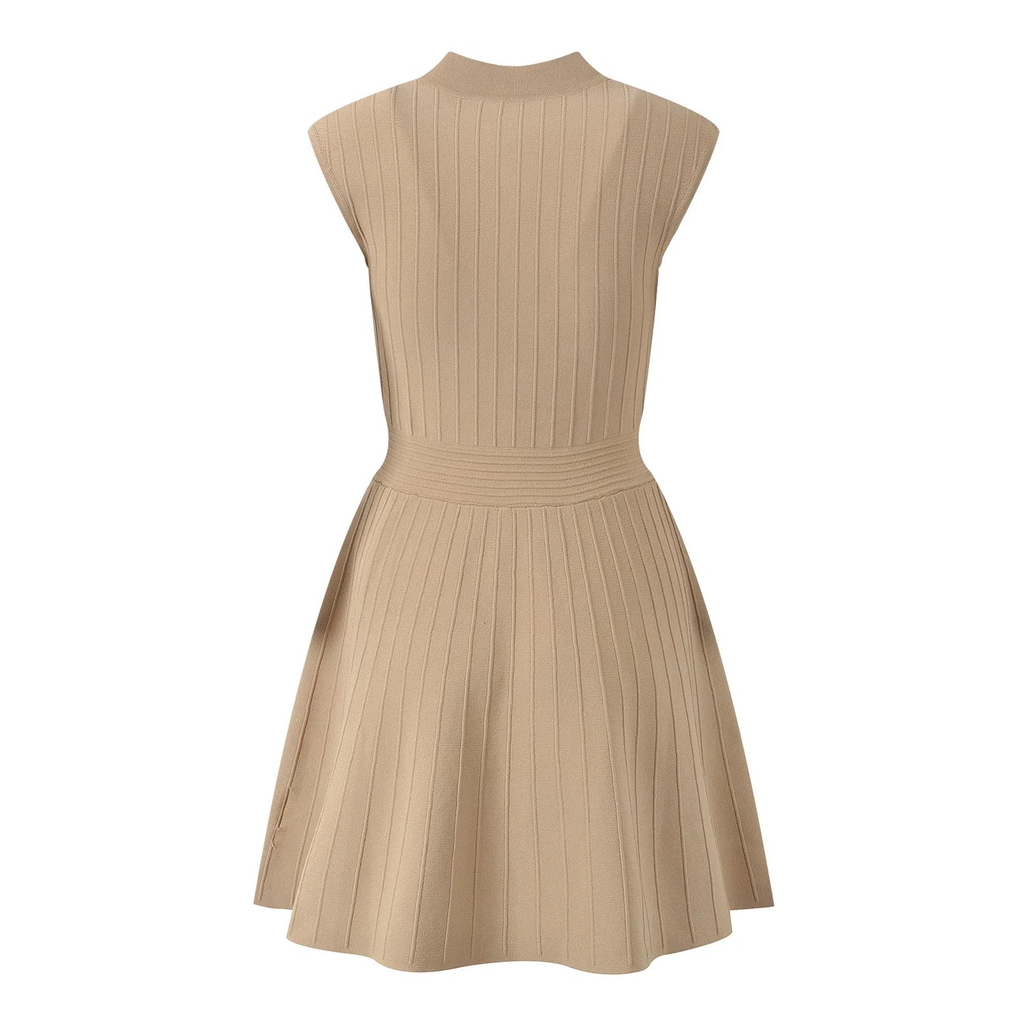 Solid Knits Short Mini Dresses For Women