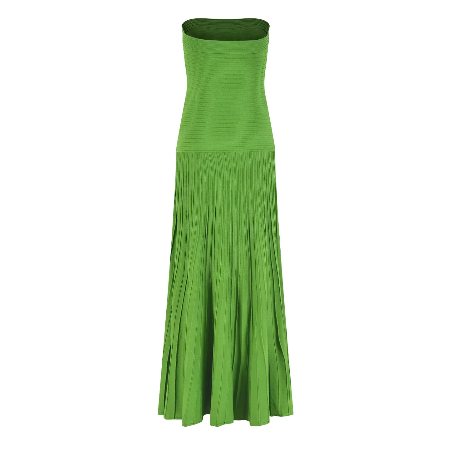 Women Knitted Elegant Style Slim Fitted and Flare Wear Ladies Solid Fashion Long Dresses