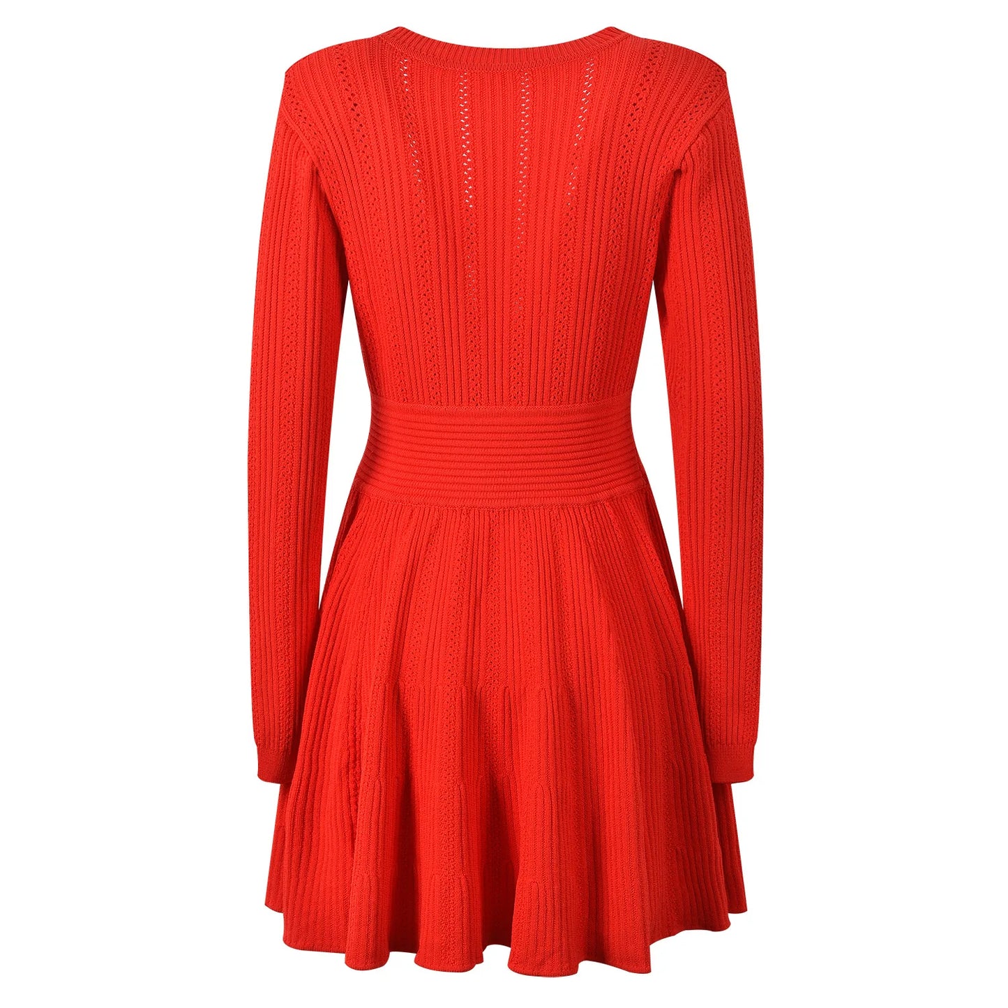 Women Knit Solid Dress