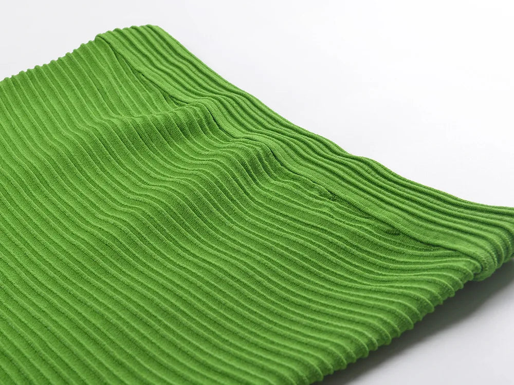 Women Knitted Elegant Style Slim Fitted and Flare Wear Ladies Solid Fashion Long Dresses