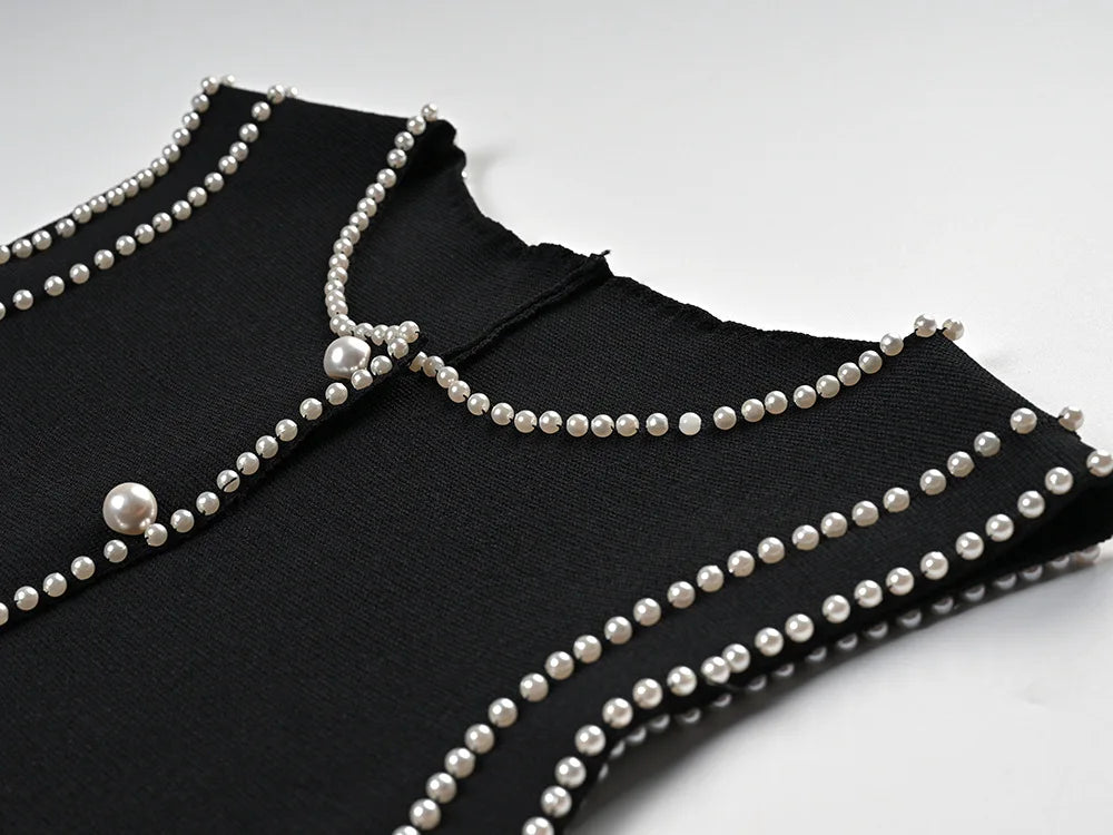 Lady Designed O-neckline Sleeveless Long Dress