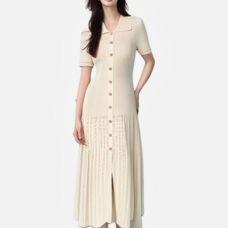 Women's elegant knitted dress