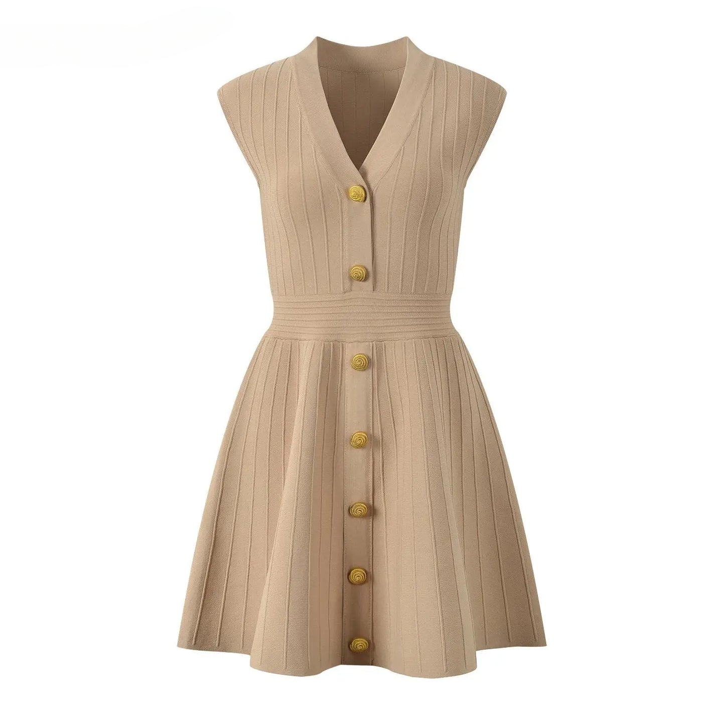 Solid Knits Short Mini Dresses For Women