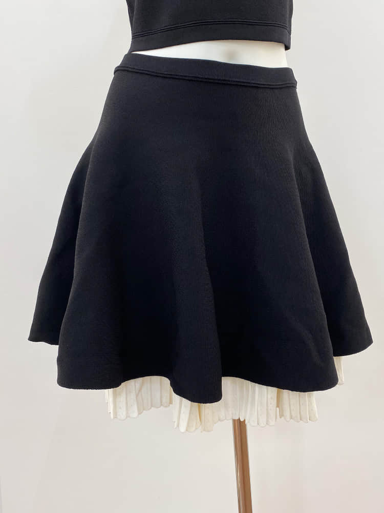 Women's vest and skirt knitted two-piece suit