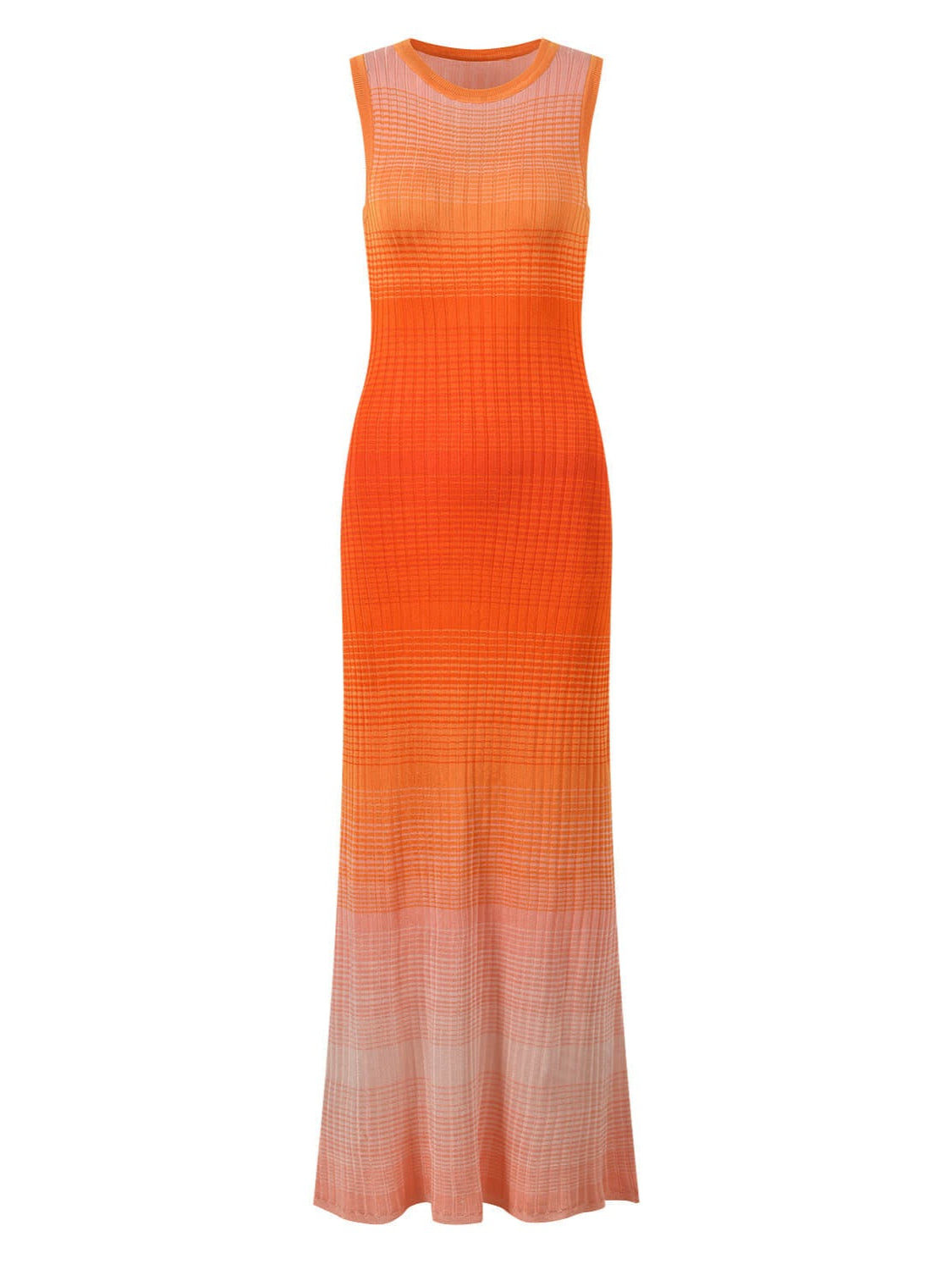Women's Round Neck Sleeveless Gradient Dress