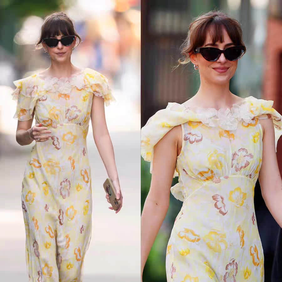 Women's Elegant Silk Printed Dress