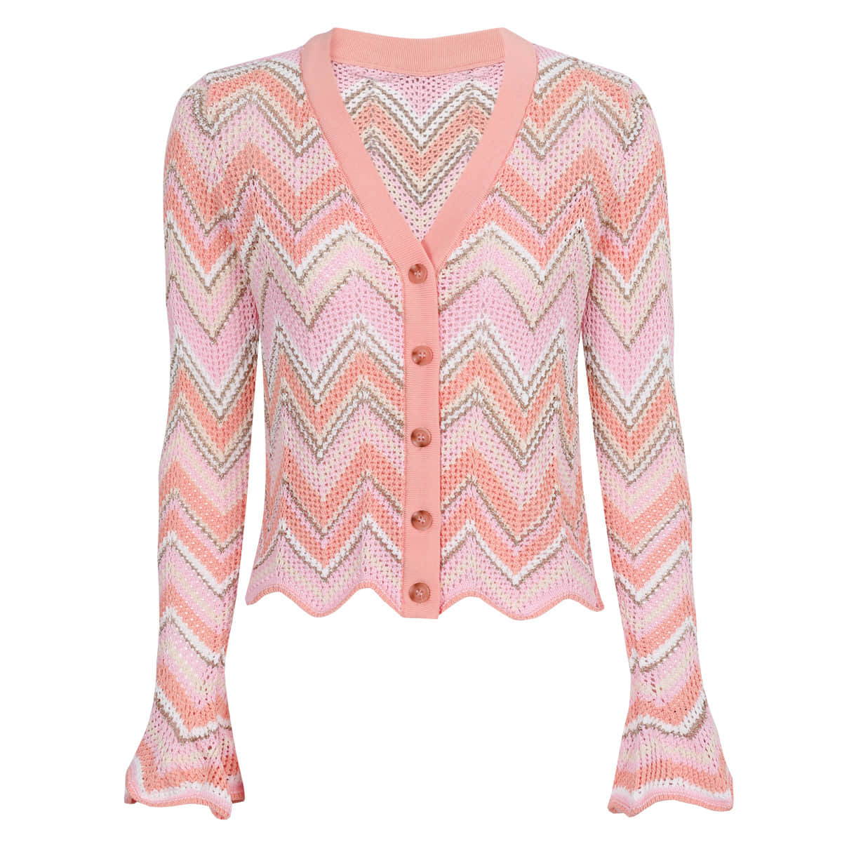 Women's Pink Stripe Three Piece Set