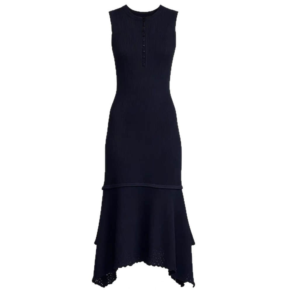 Long-sleeved cardigan and skirt two-piece suit