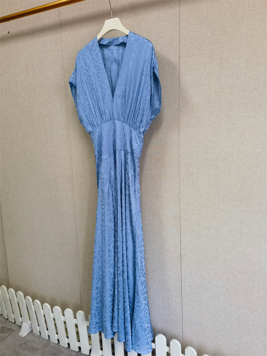 Women's elegant blue dress