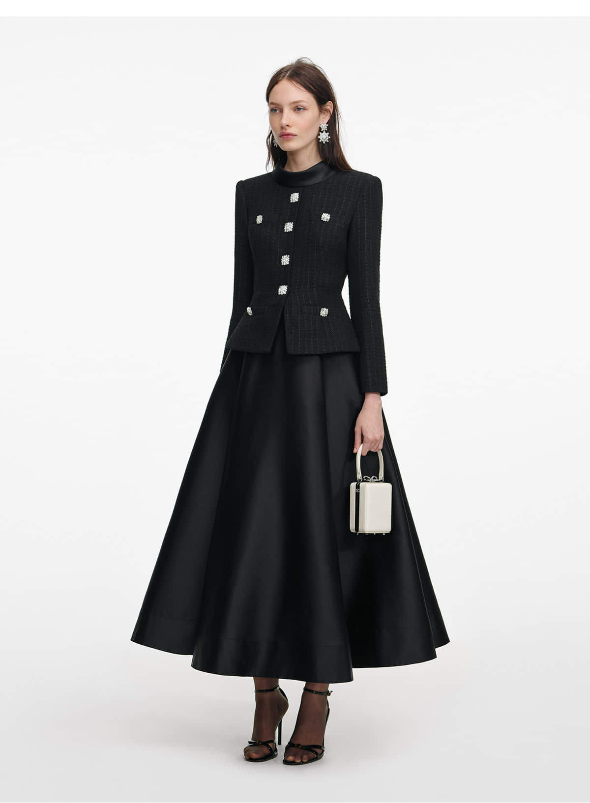 Women's Black Long Sleeve Elegant Party Dress