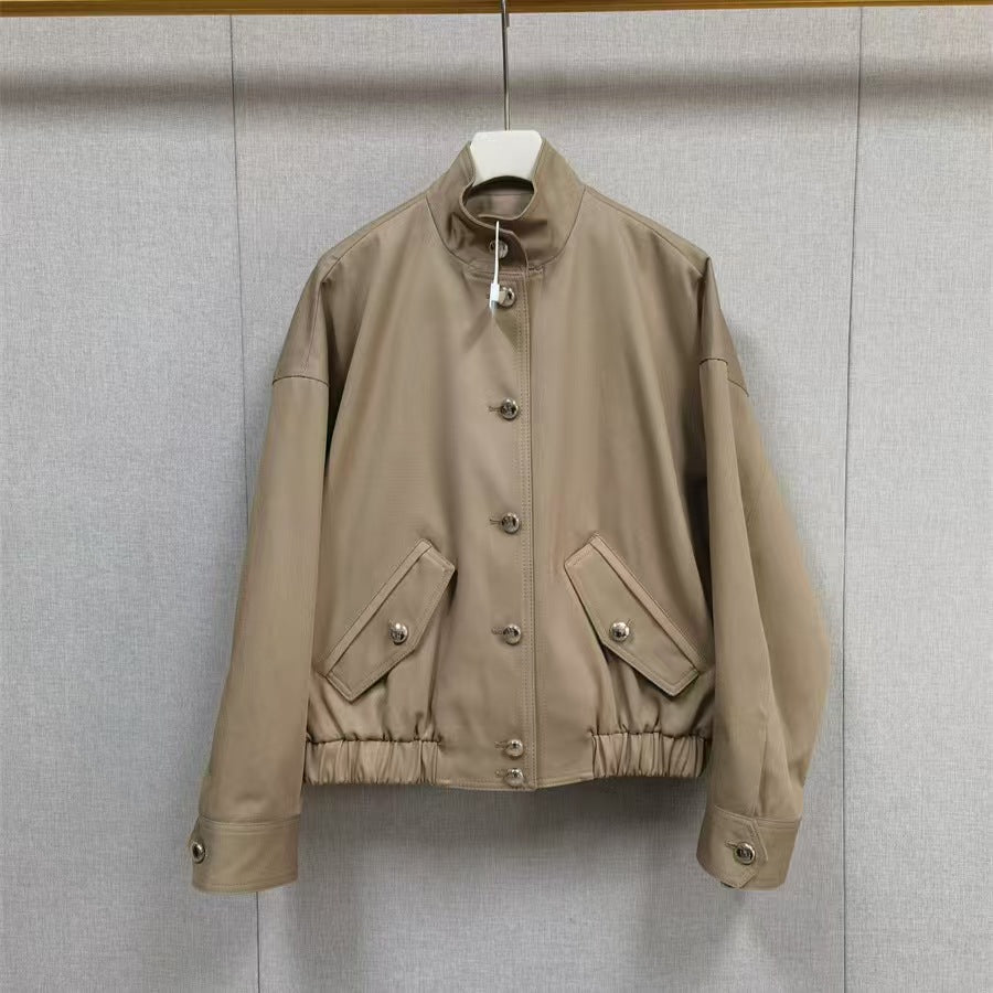 Women's loose waisted jacket