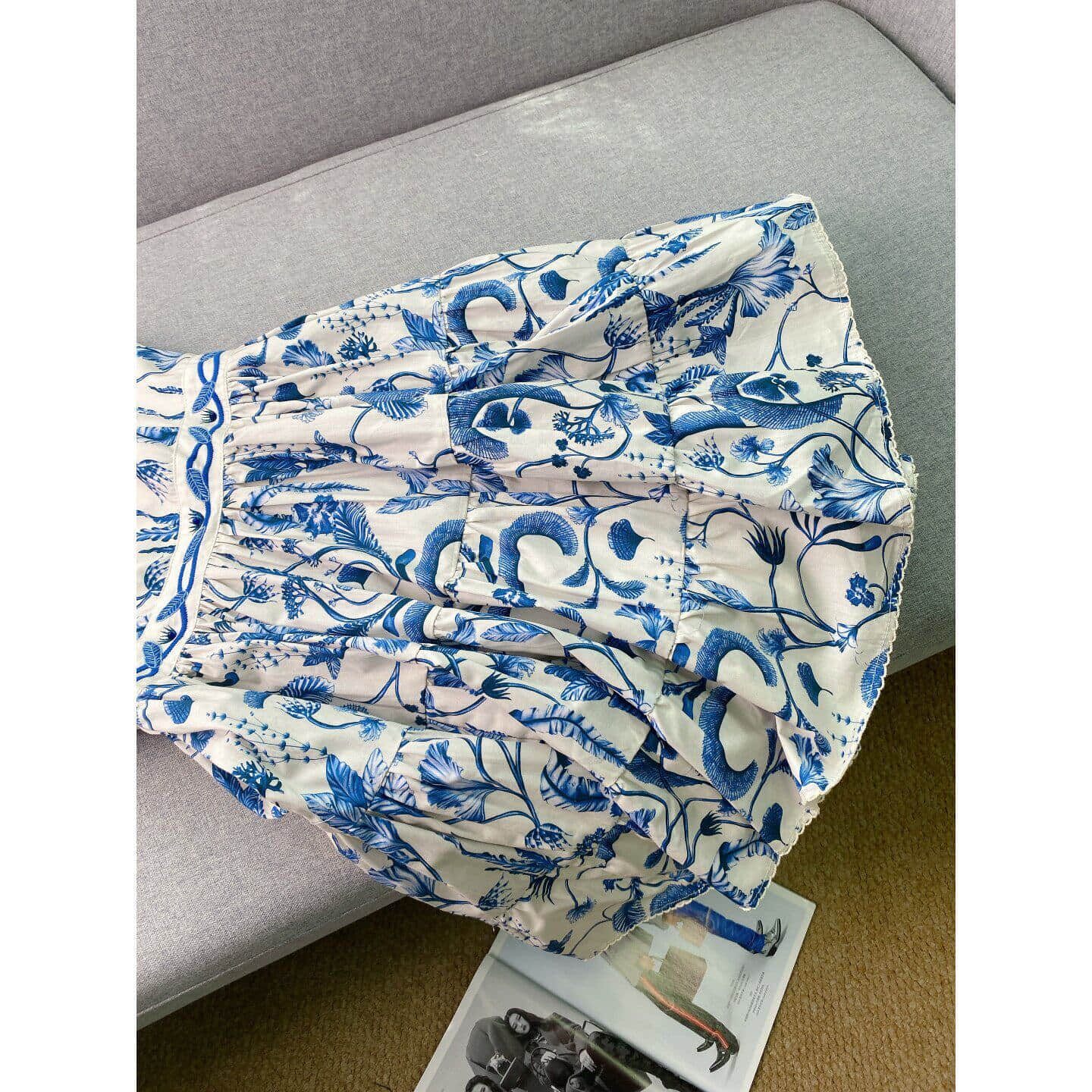 Blue summer slip dress