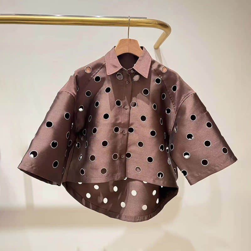 Women's round cutout two-piece suit