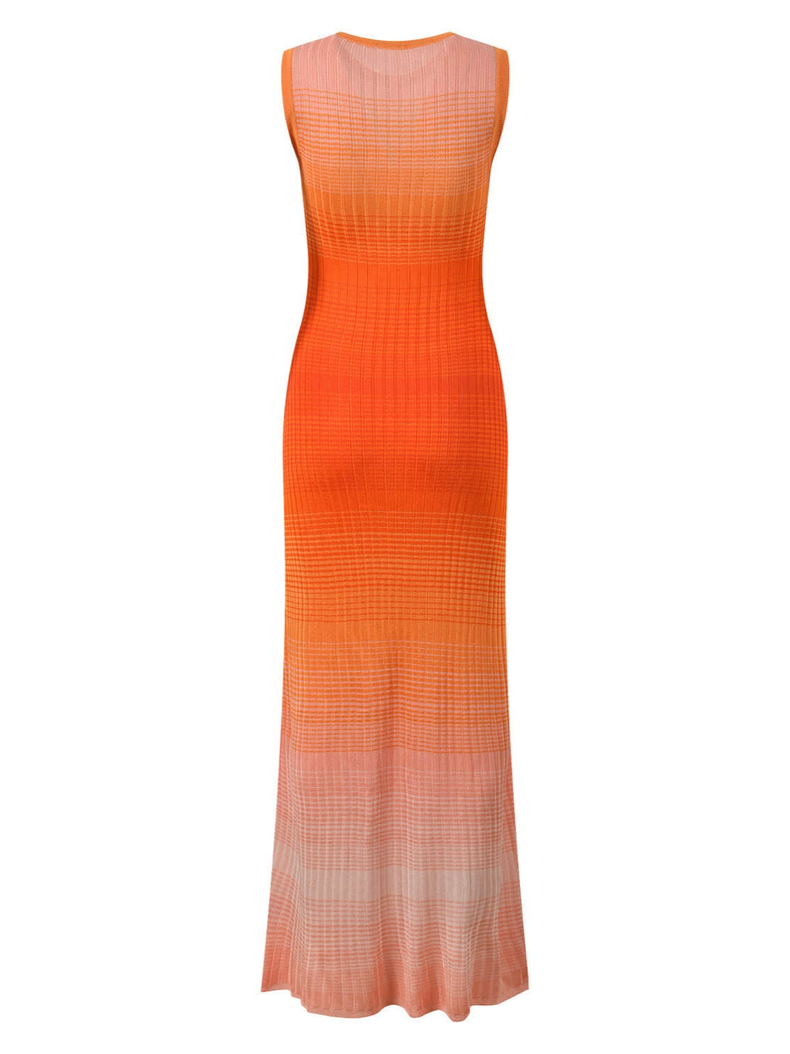 Women's Round Neck Sleeveless Gradient Dress