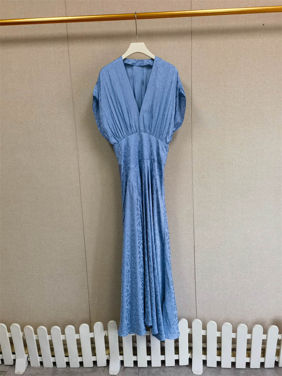 Women's elegant blue dress