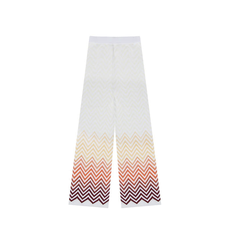 Women's cardigan vest long pants three piece set