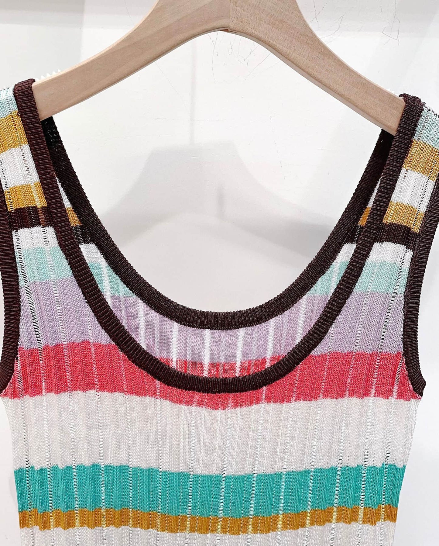 Color striped slim fit dress