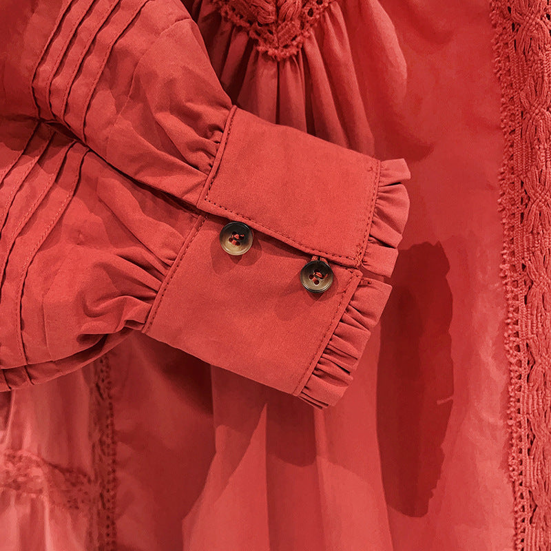 Elegant women's long-sleeved shirt