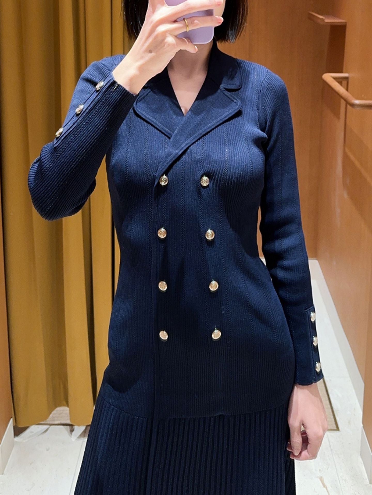 Women's elegant knitted dress