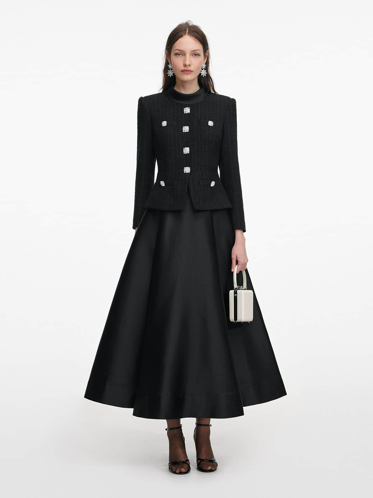 Women's Black Long Sleeve Elegant Party Dress