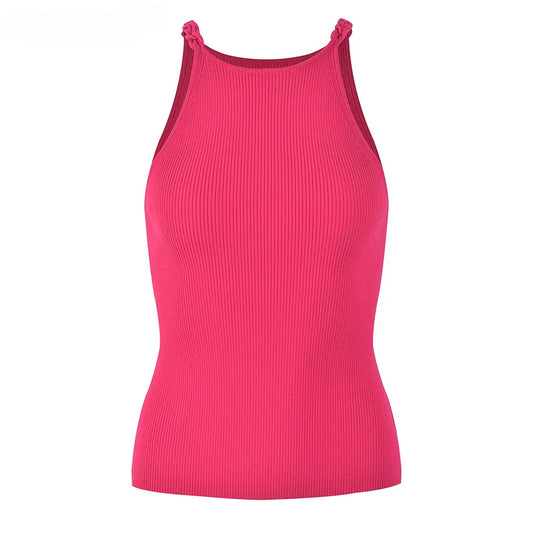 Vest Tops Sleeveless Halter Design Women Summer Cool Clothing