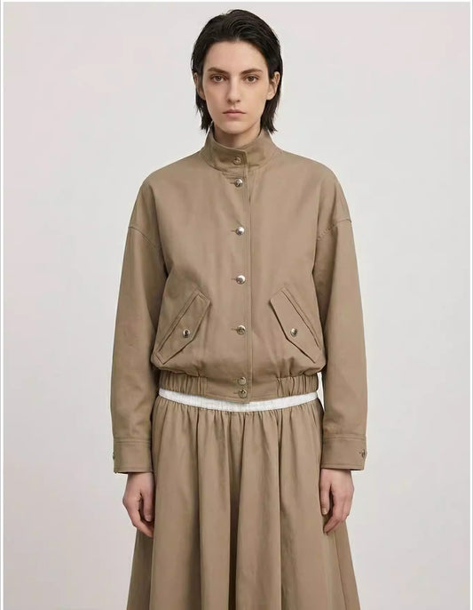 Women's loose waisted jacket