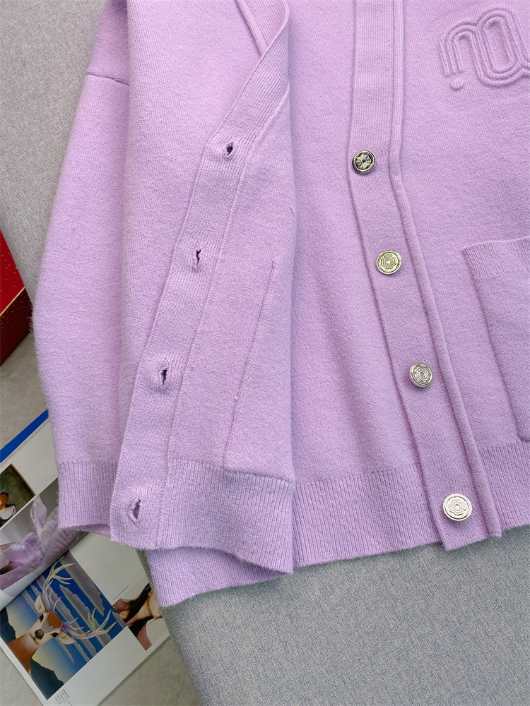 women's long-sleeved cardigan