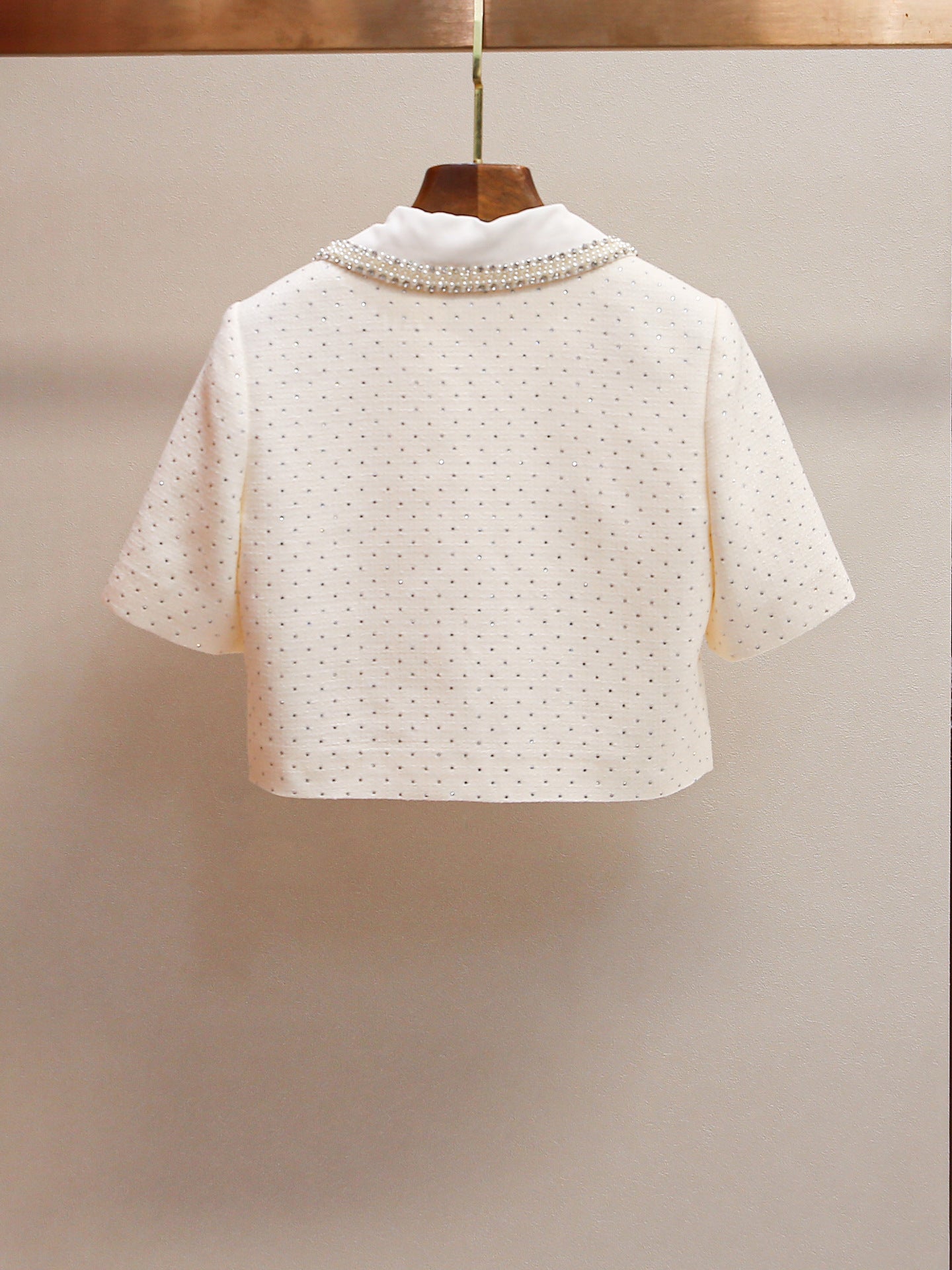 Women's elegant two-piece set: shorts and top or stylish trousers