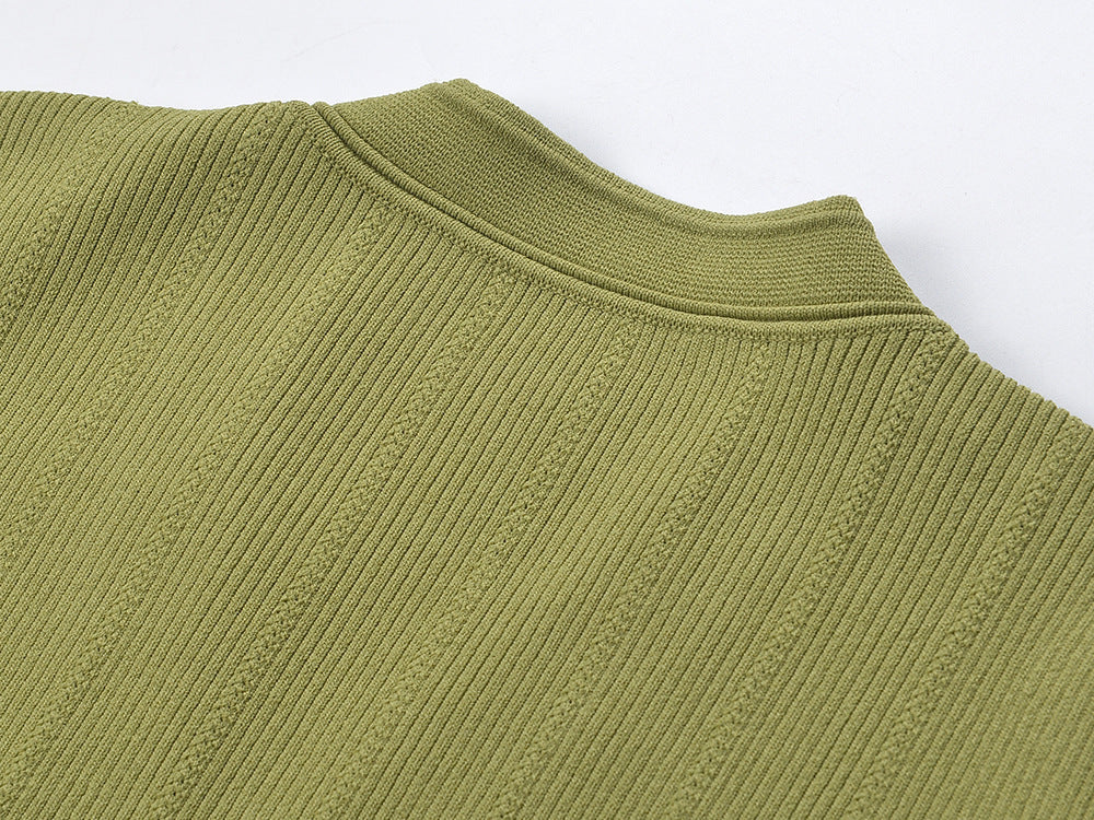 Women's Green Elegant Knit Dress