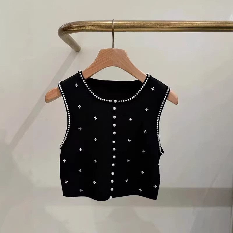 Women's black fashion two-piece set