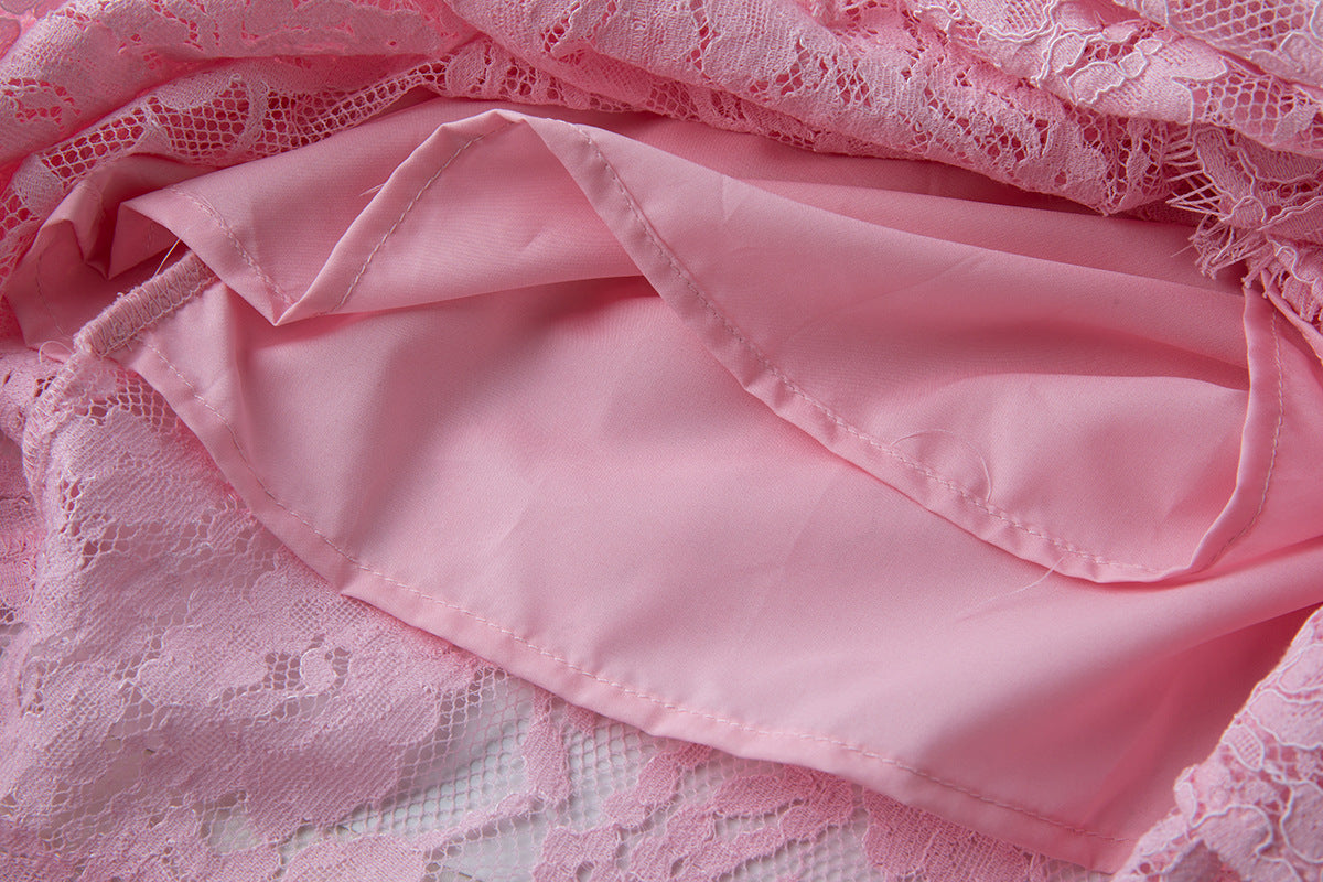 Women's pink dress dress