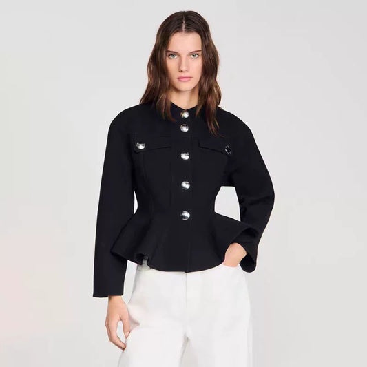 Women's black casual jacket