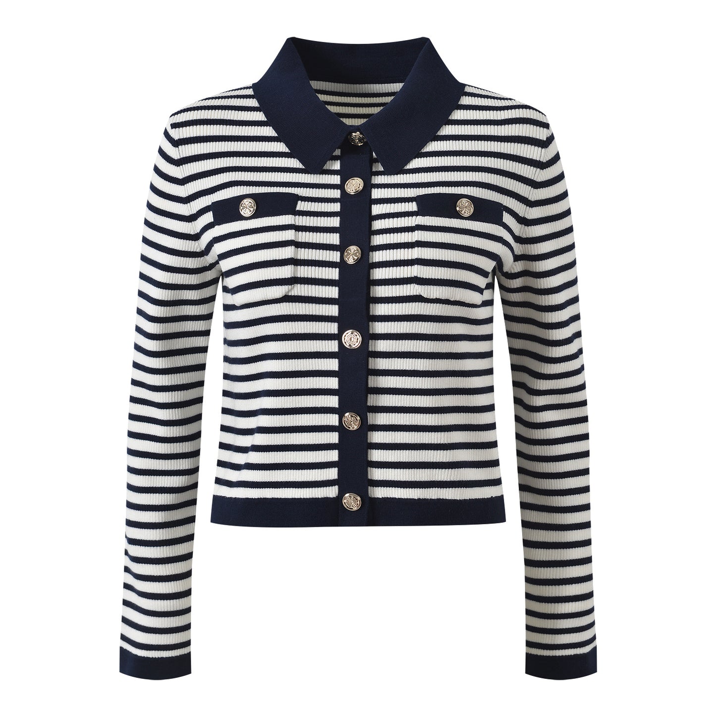 Women's single breasted knitted cardigan