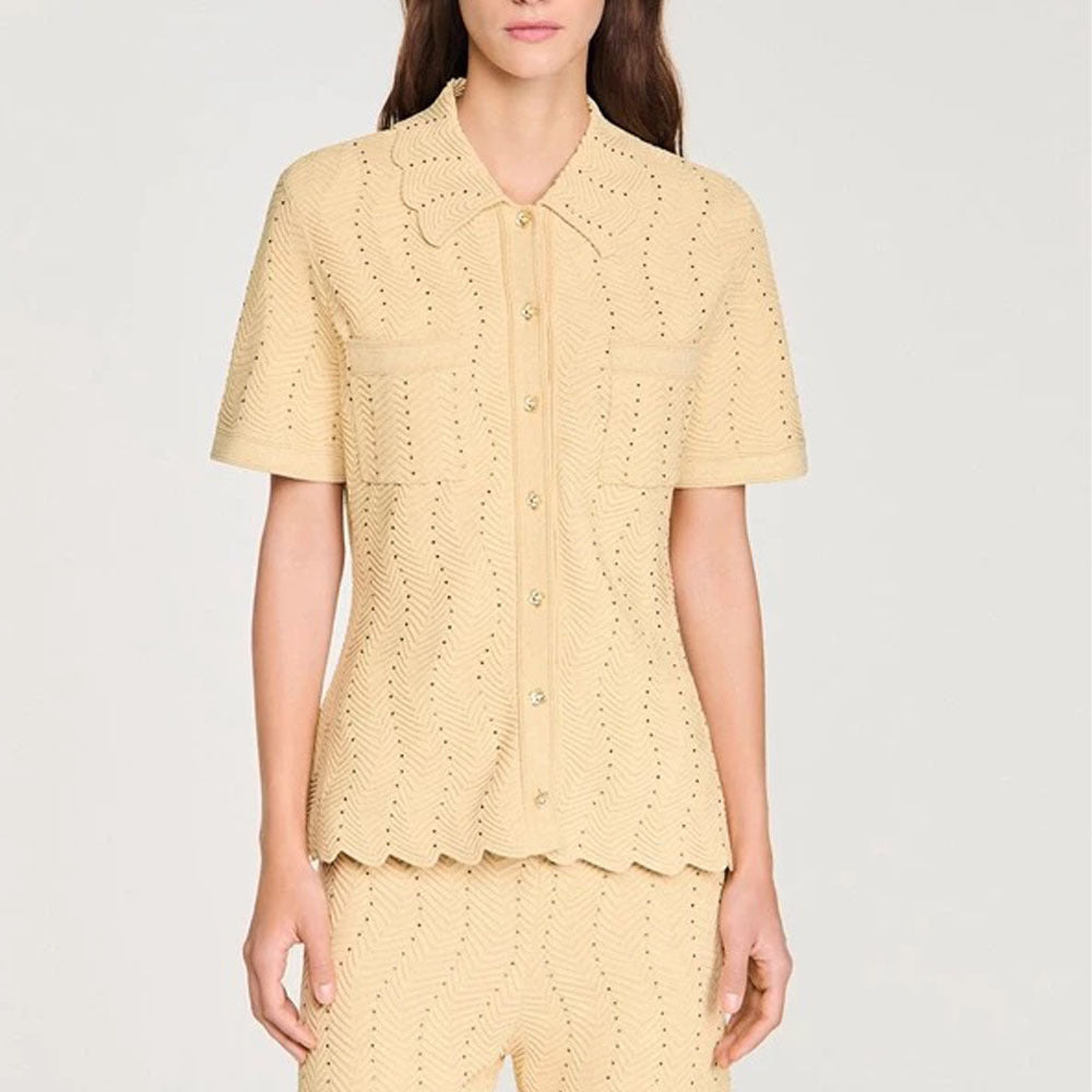 Women's golden casual sports two-piece suit