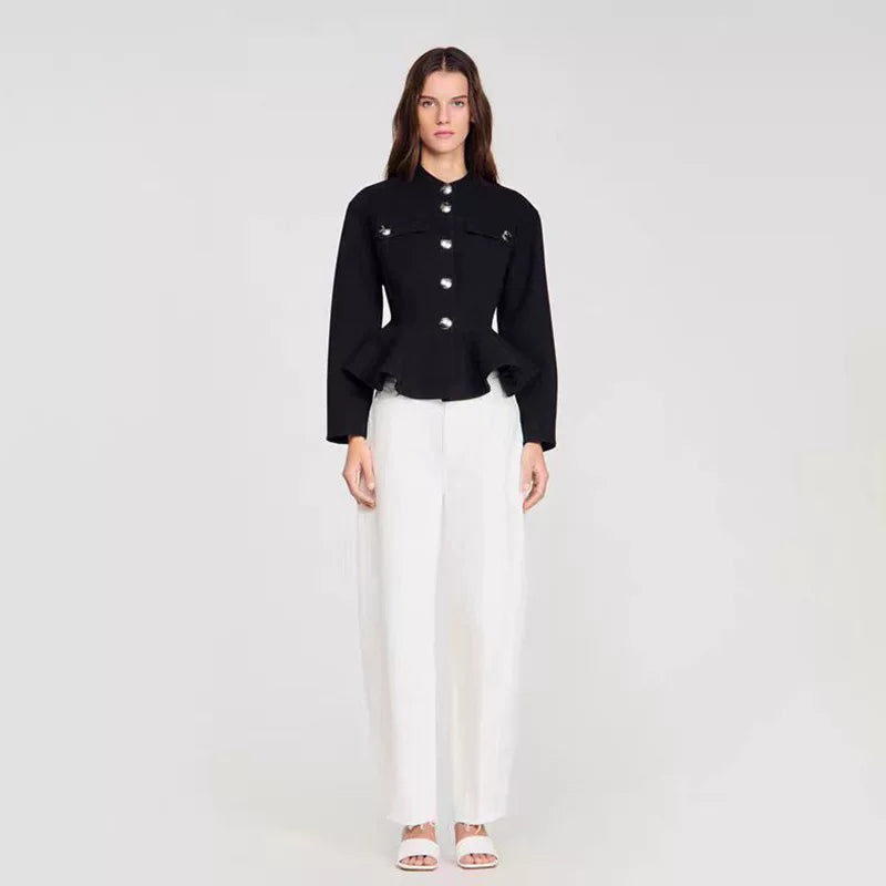 Women's black casual jacket