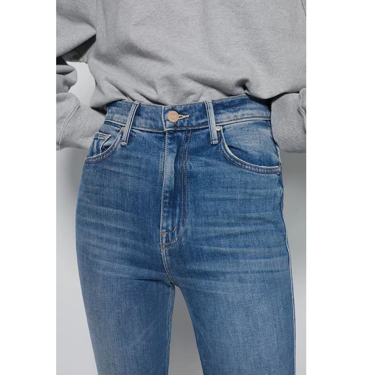 Women's Blue Stretch Slim Fit Jeans